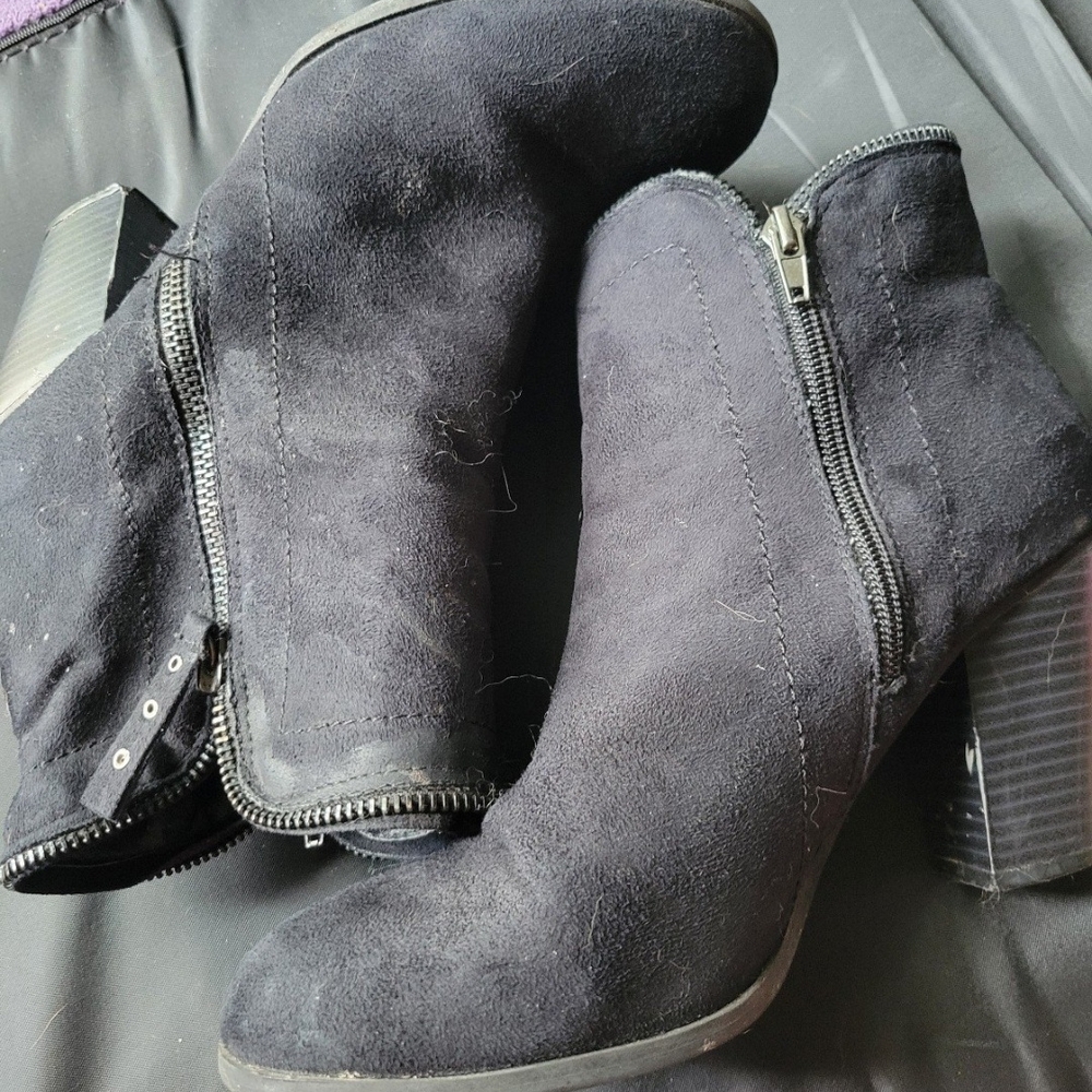Black Suede Ankle Boots By DOLCE 9M